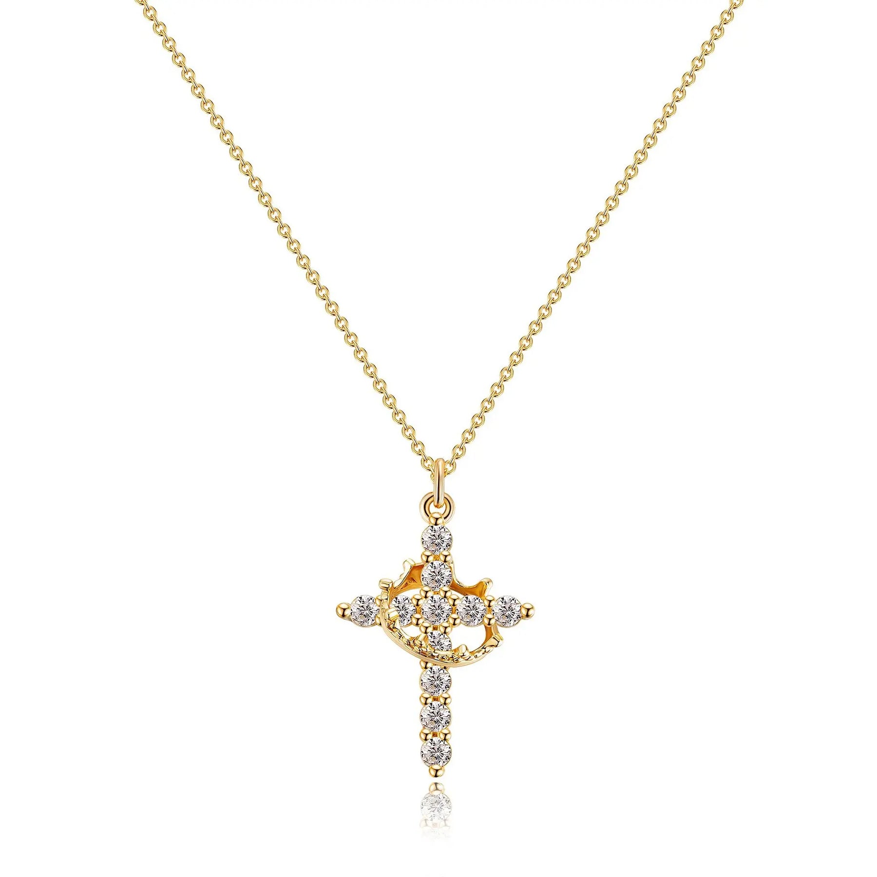 COLLANA CROCEFISSO CON ANELLO