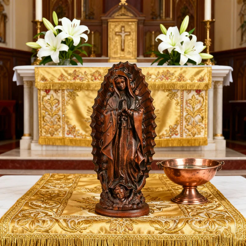 Virgen de Guadalupe en Madera