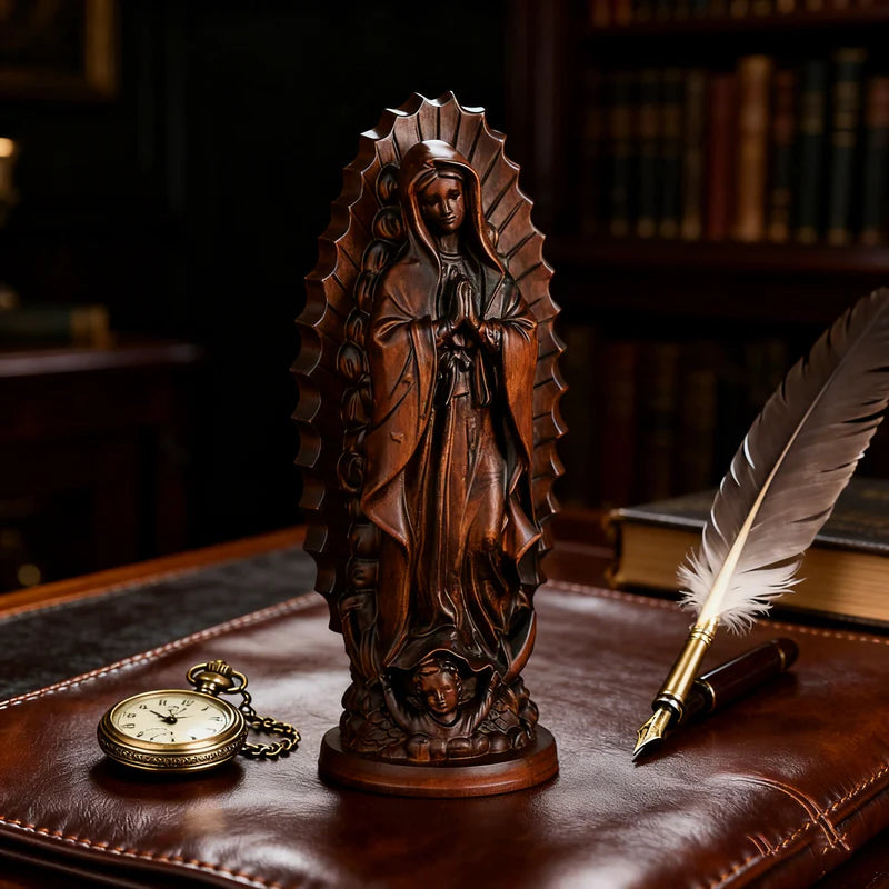 Virgen de Guadalupe en Madera