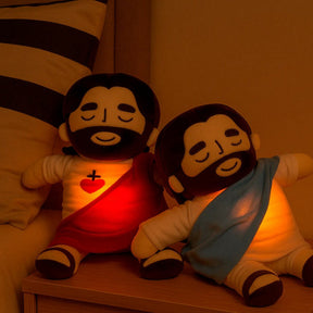 Bambino Gesù in peluche che respira