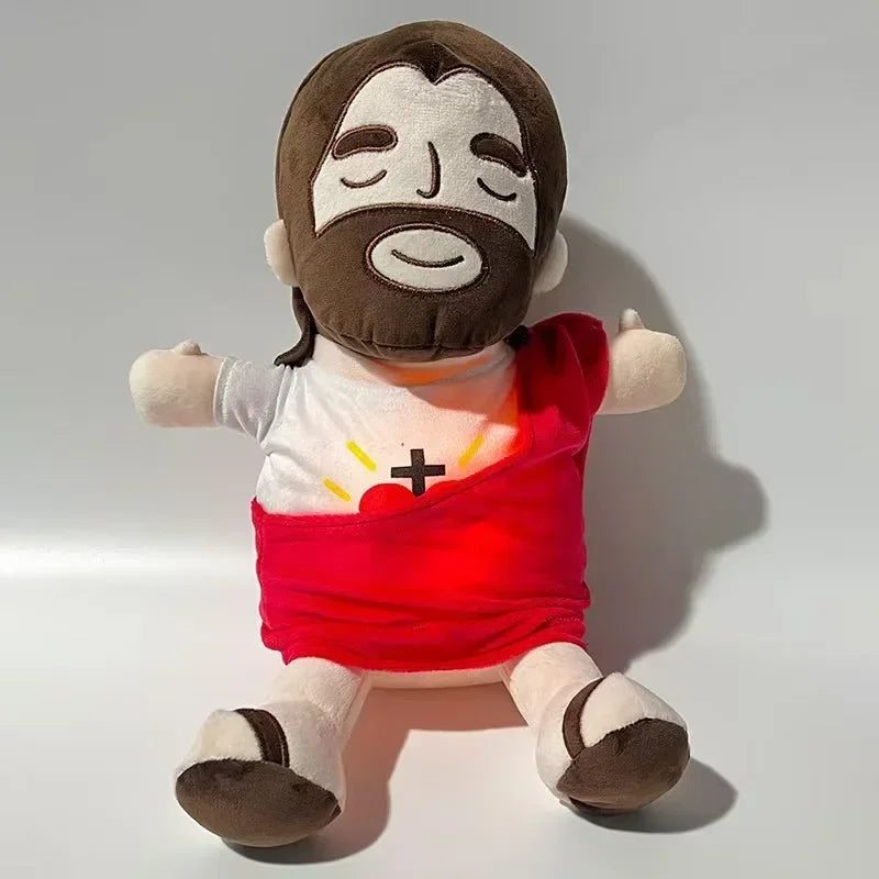 Bambino Gesù in peluche che respira