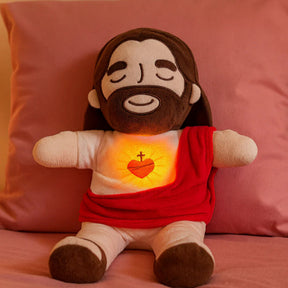 Bambino Gesù in peluche che respira