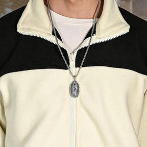Collar Virgen María de Guadalupe en Plata 925k