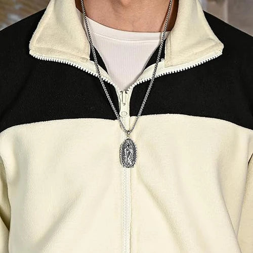 Collar Virgen María de Guadalupe en Plata 925k