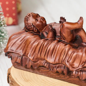 Escultura Del Niño Jesús En Madera