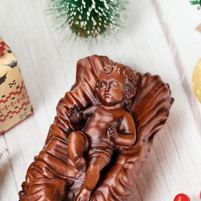 Escultura Del Niño Jesús En Madera