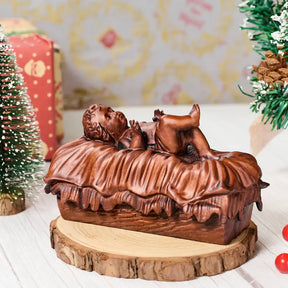 Escultura Del Niño Jesús En Madera