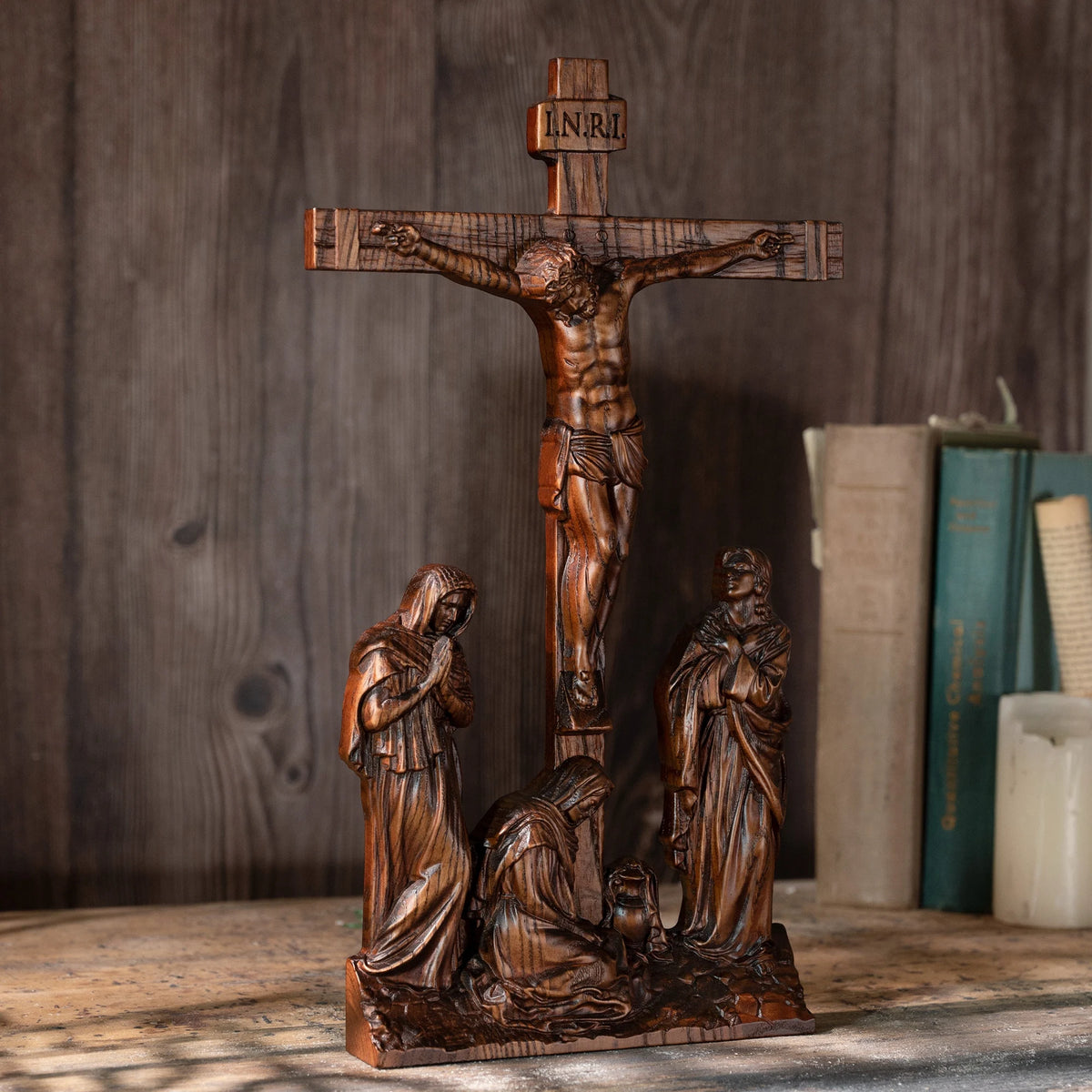 Sculture Religiose in Legno Attraverso