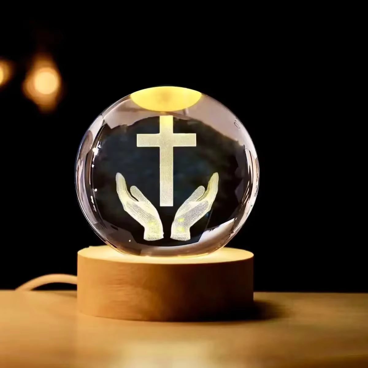 Lámpara Religiosa de Cristal
