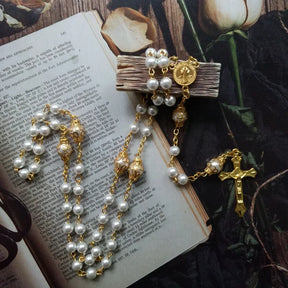 Rosario Vergine Maria e Cristo Croce Bianca
