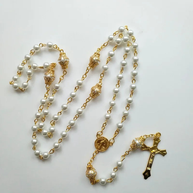 Rosario Vergine Maria e Cristo Croce Bianca
