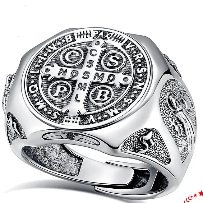 Anillo San Benito + Pulsera de Regalo