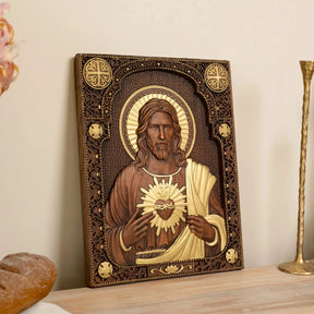 Sculture Religiose in Legno Sacro Cuore