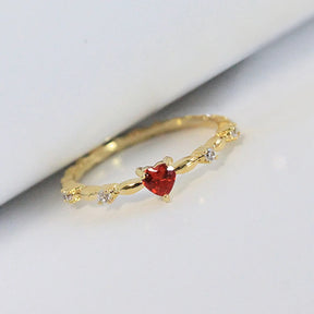 Anillo Sagrado Corazón Bañado en Oro