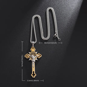 Crucifijo con Medalla de San Benito