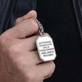 Collar San Miguel Arcángel – Protección y Fortaleza en Cada Paso