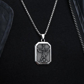 Collar San Miguel Arcángel – Protección y Fortaleza en Cada Paso