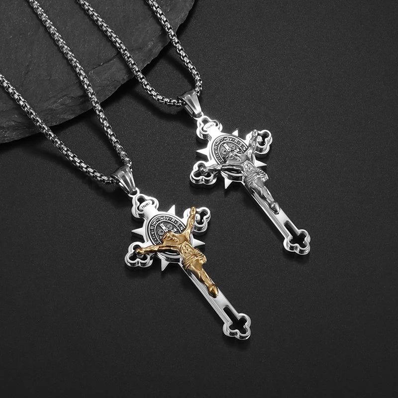 Crucifijo con Medalla de San Benito