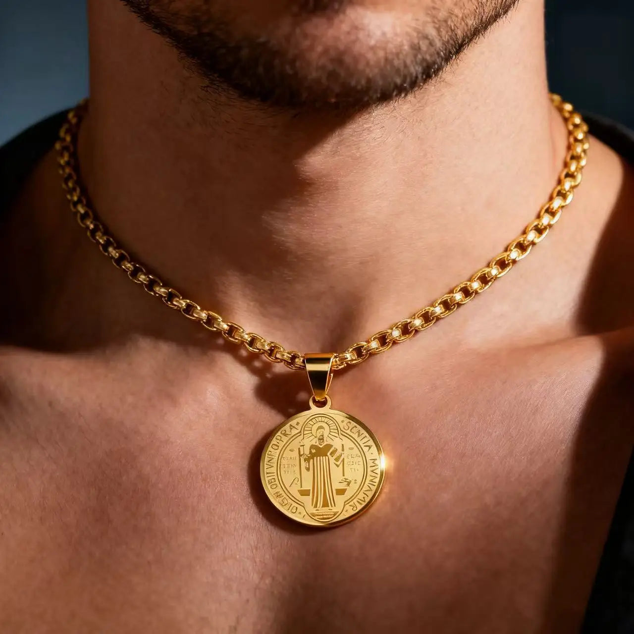 Collar Medalla de San Benito