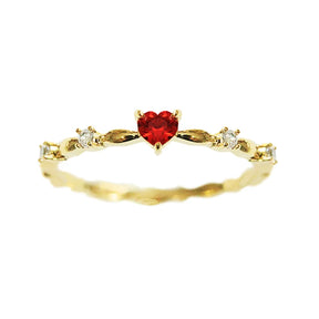 Anillo Sagrado Corazón Bañado en Oro
