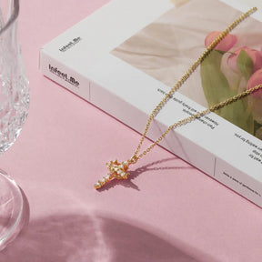 COLLANA CROCEFISSO CON ANELLO