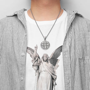 Collar Con Medalla de San Benito