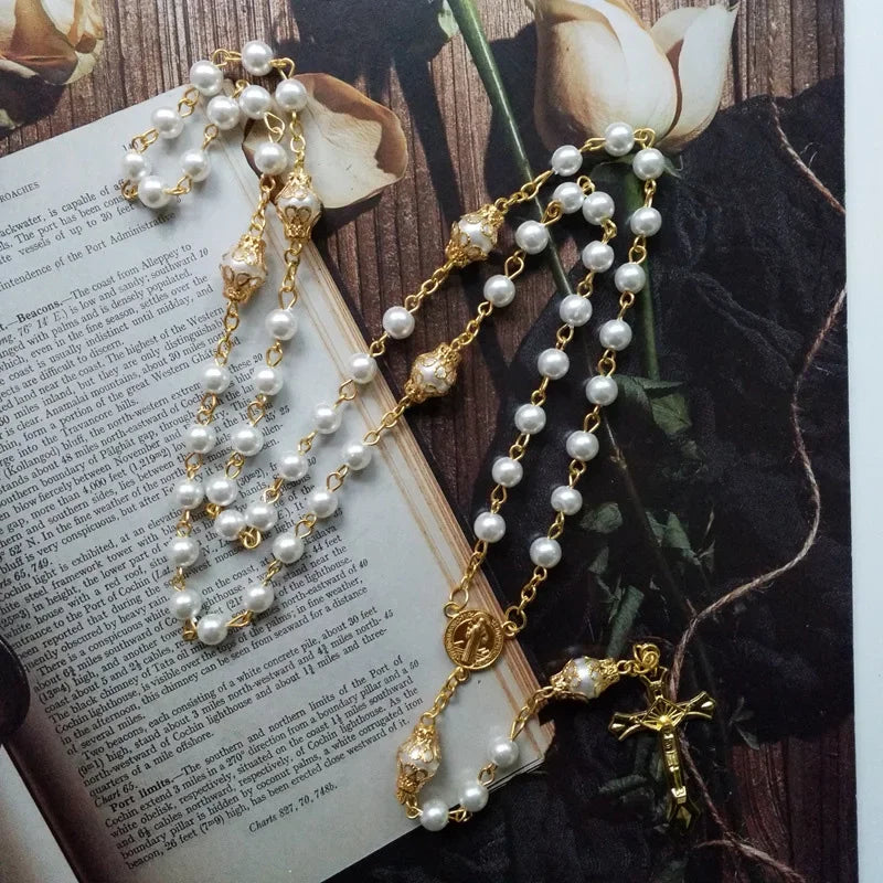 Rosario Vergine Maria e Cristo Croce Bianca