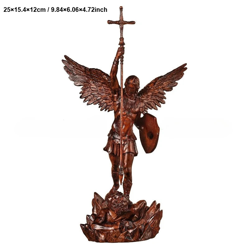 Imagen de adera de San Miguel Arcángel.