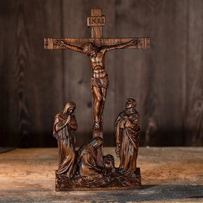 Sculture Religiose in Legno Attraverso