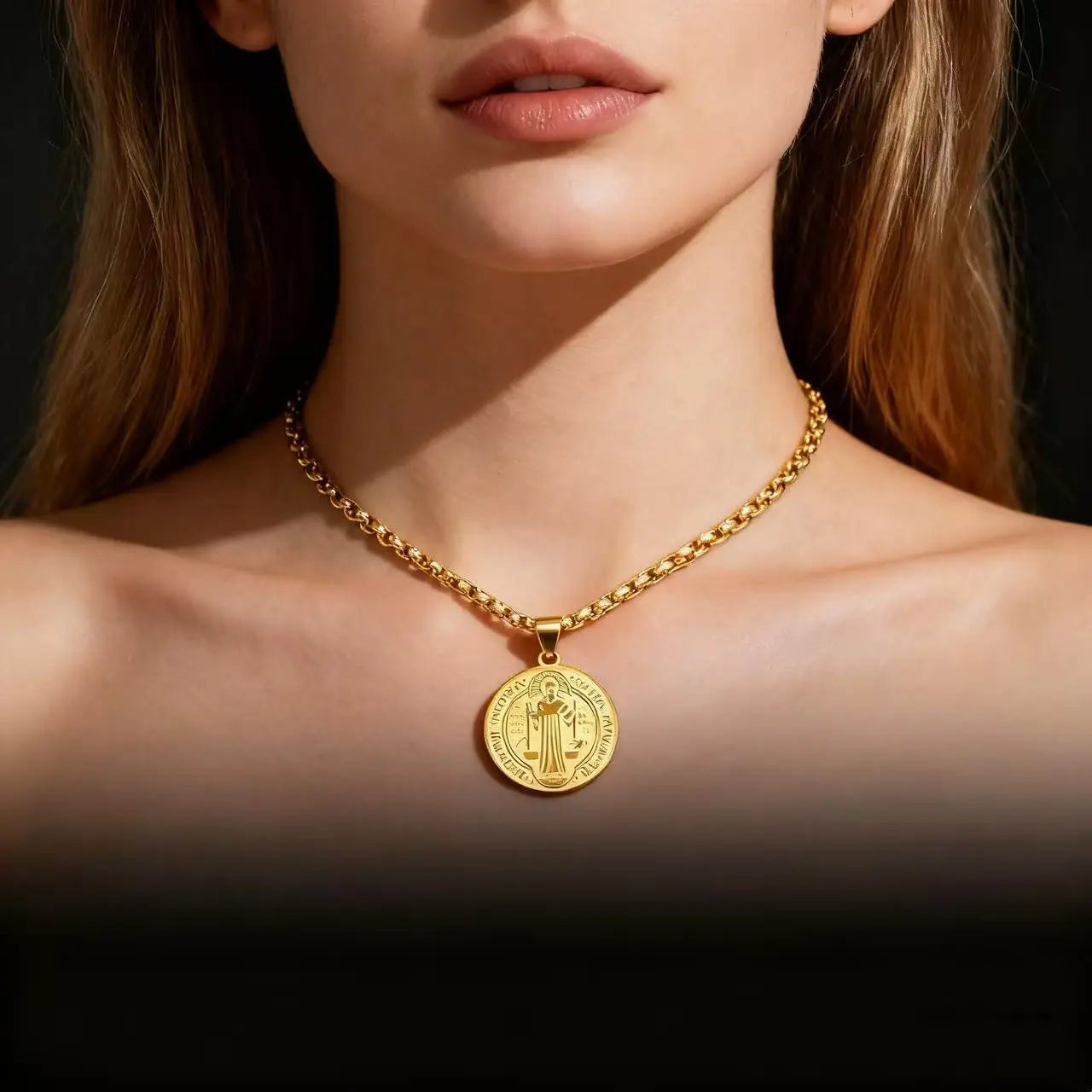 Collar Medalla de San Benito