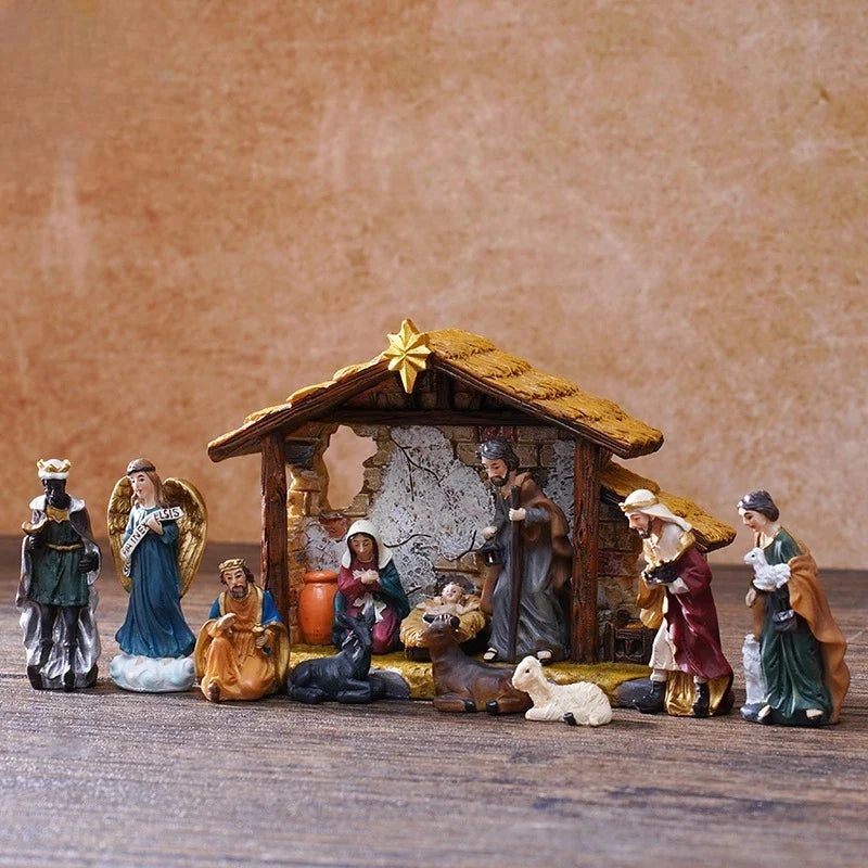 Nacimiento De La Sagrada Familia En Resina