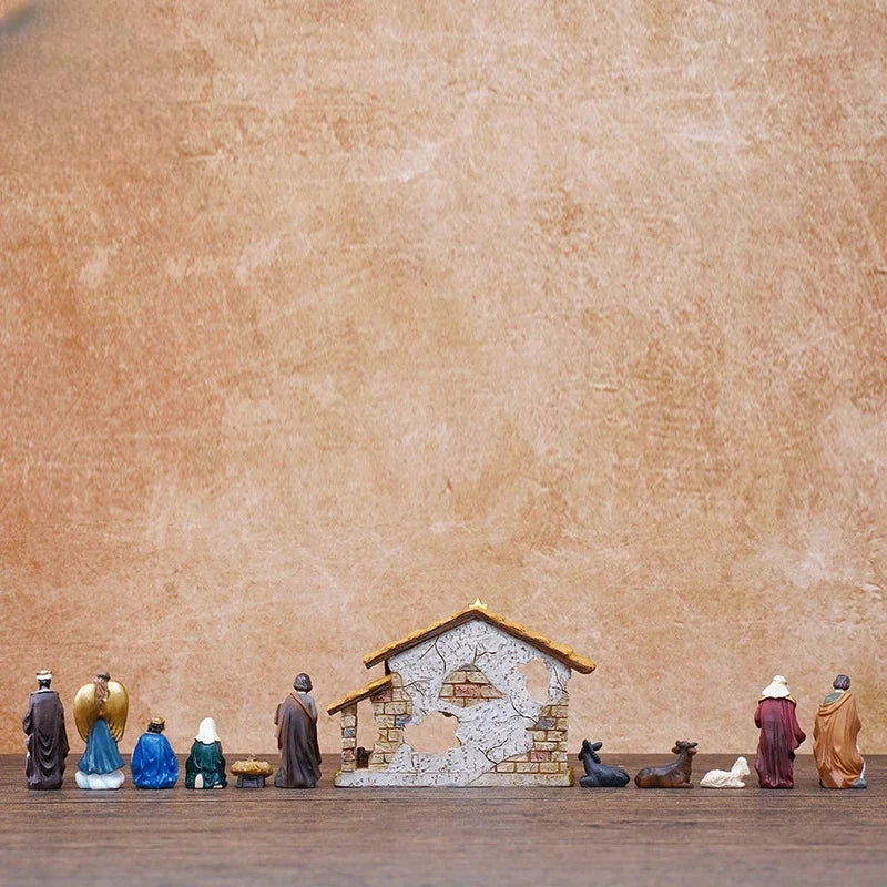 Nacimiento De La Sagrada Familia En Resina
