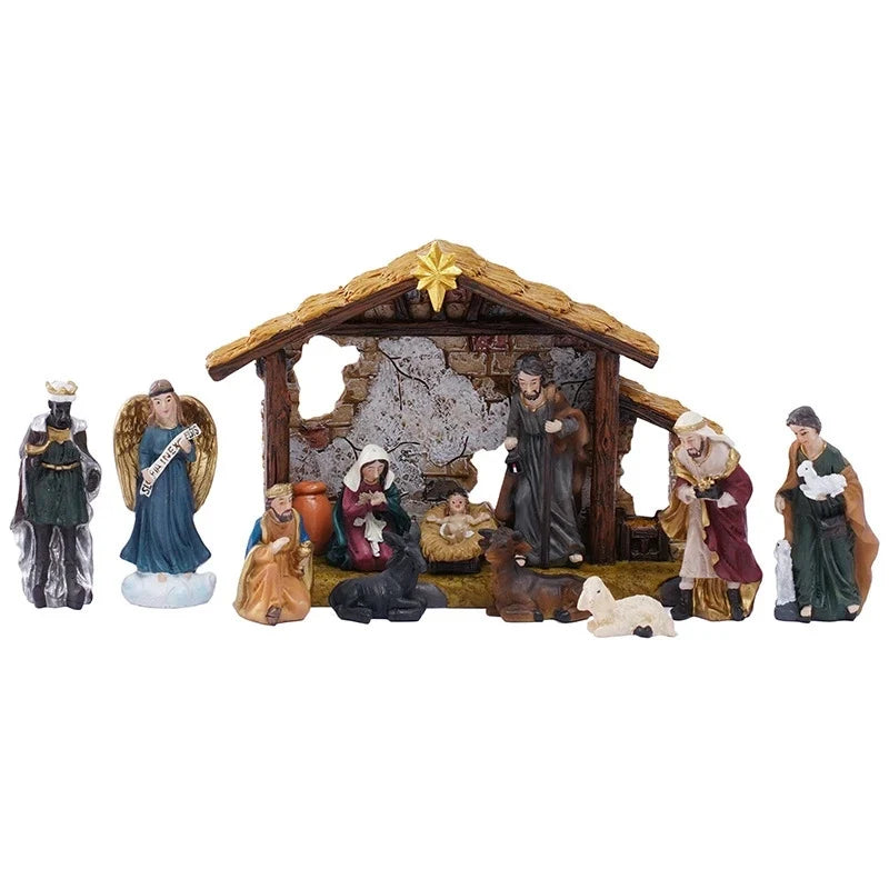 Nacimiento De La Sagrada Familia En Resina