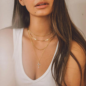 COLLANA CROCEFISSO CON ANELLO