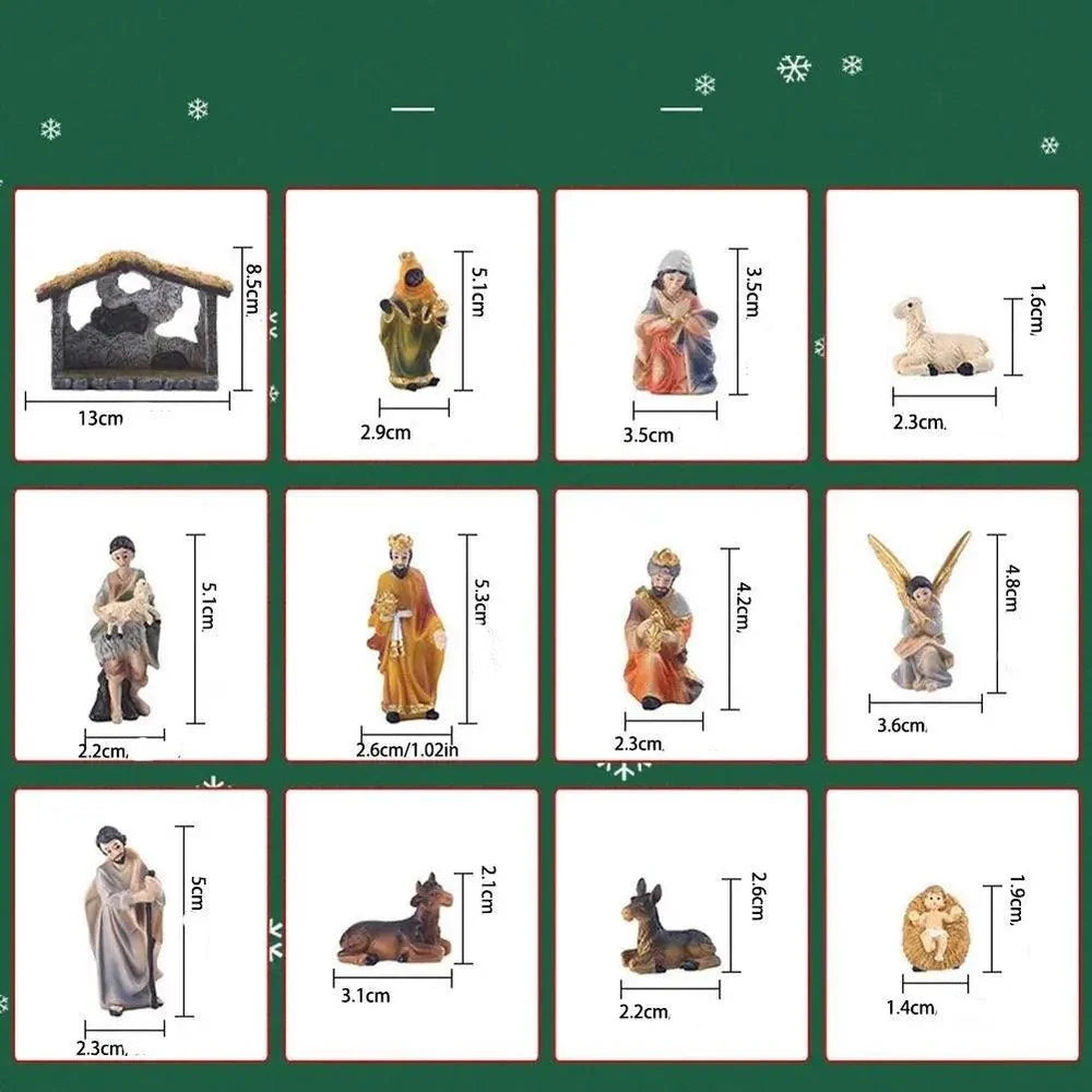 Nacimiento Navideño De 12 Piezas