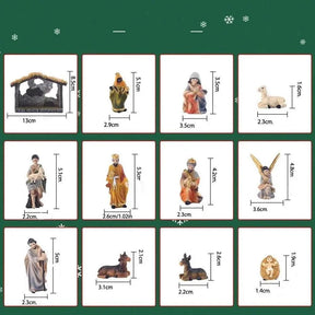 Nacimiento Navideño De 12 Piezas
